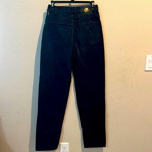 Vintage VERSACE couture black jeans size 8